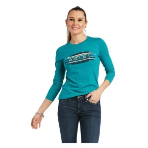 Ariat Women's Serape Teal Long Sleeve Tee  10038639