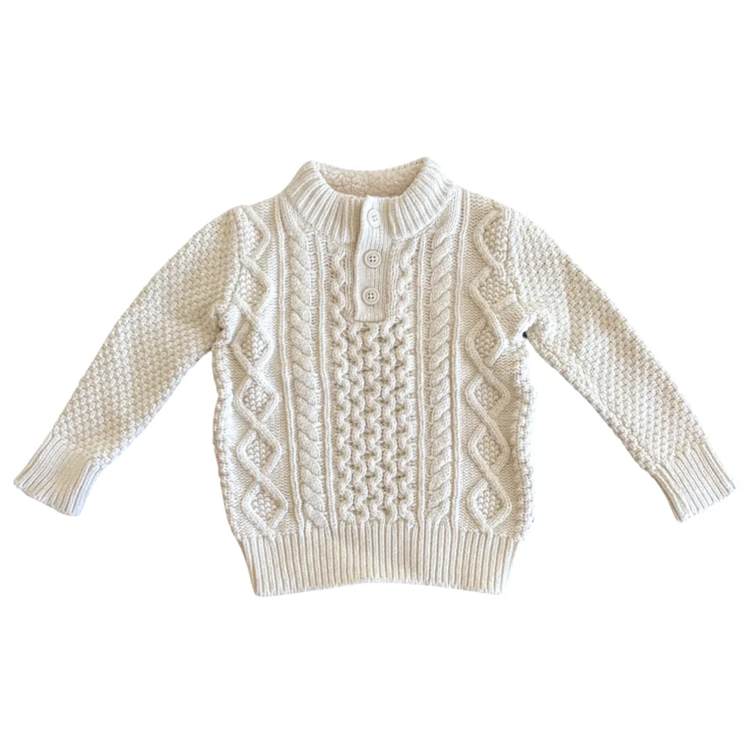 babyGap White Chunky Knit Sweater - 4T