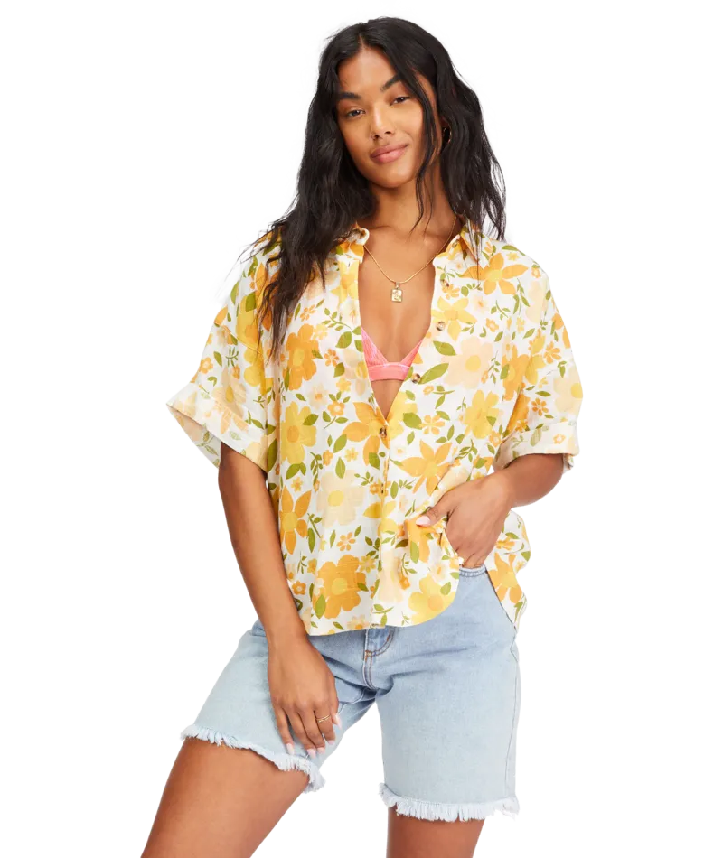 Billabong Made For Sun Shirt-Salt Crystal