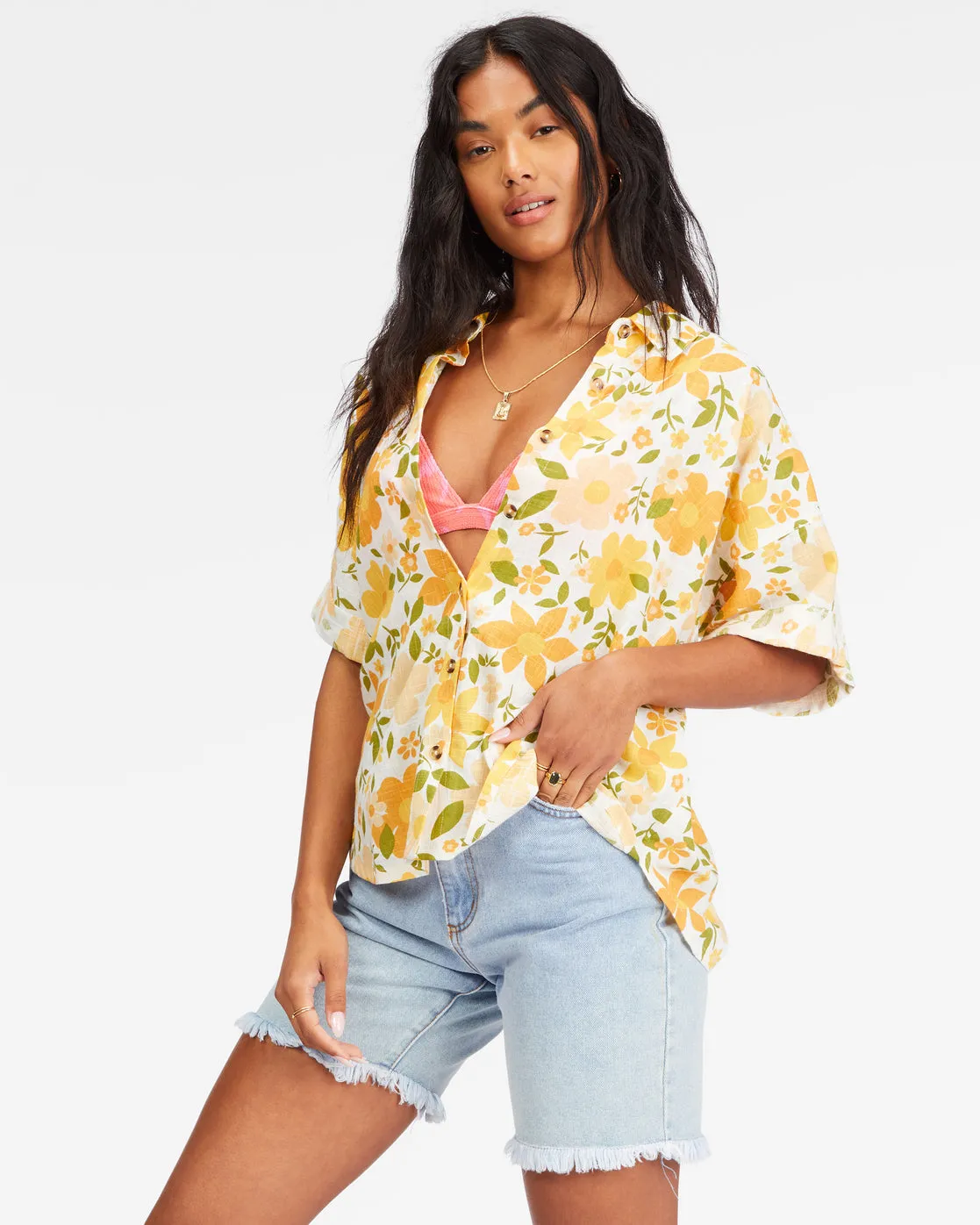 Billabong Made For Sun Shirt-Salt Crystal