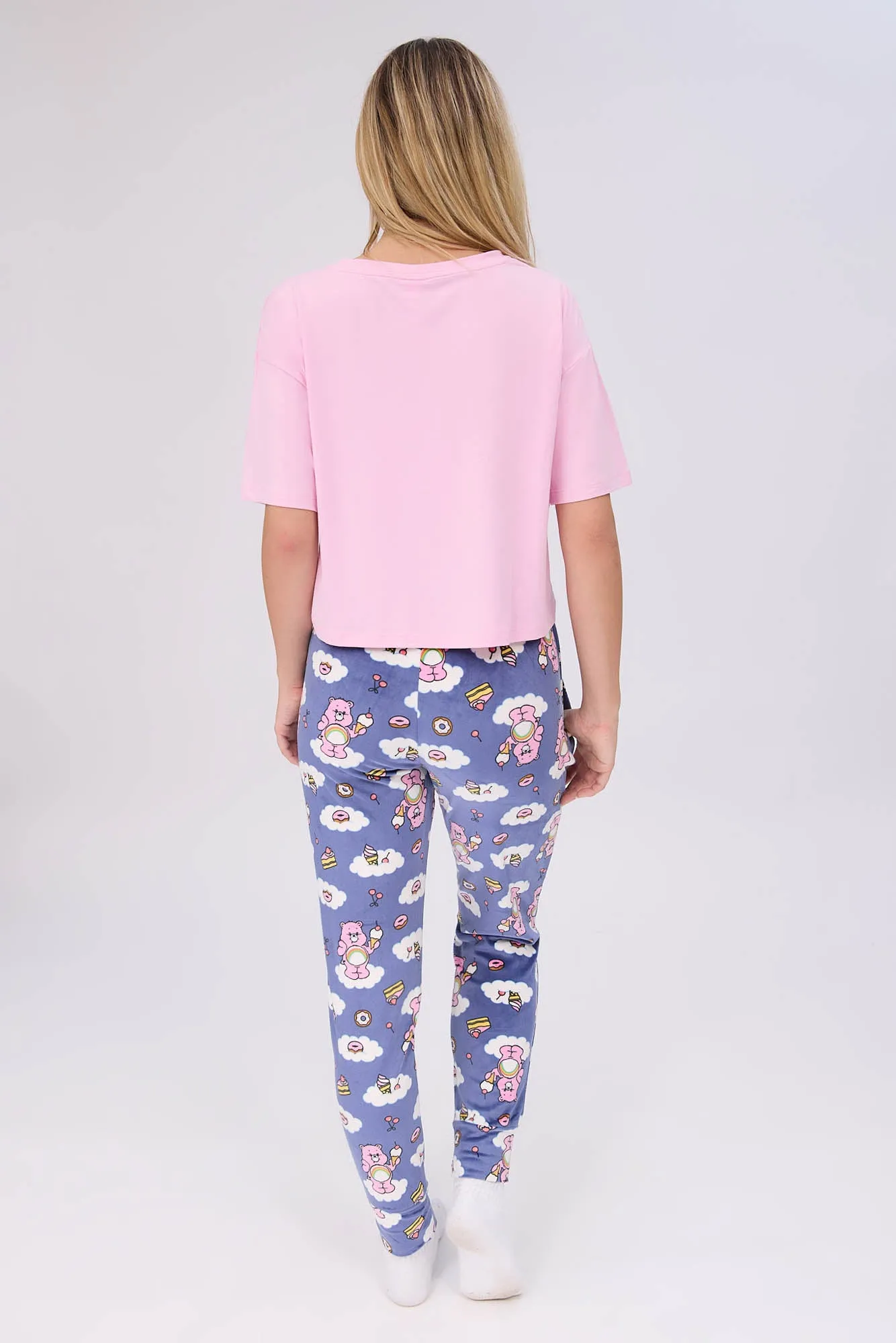 Care Bears 2-Piece Pajama Tee & Velour Jogger Set
