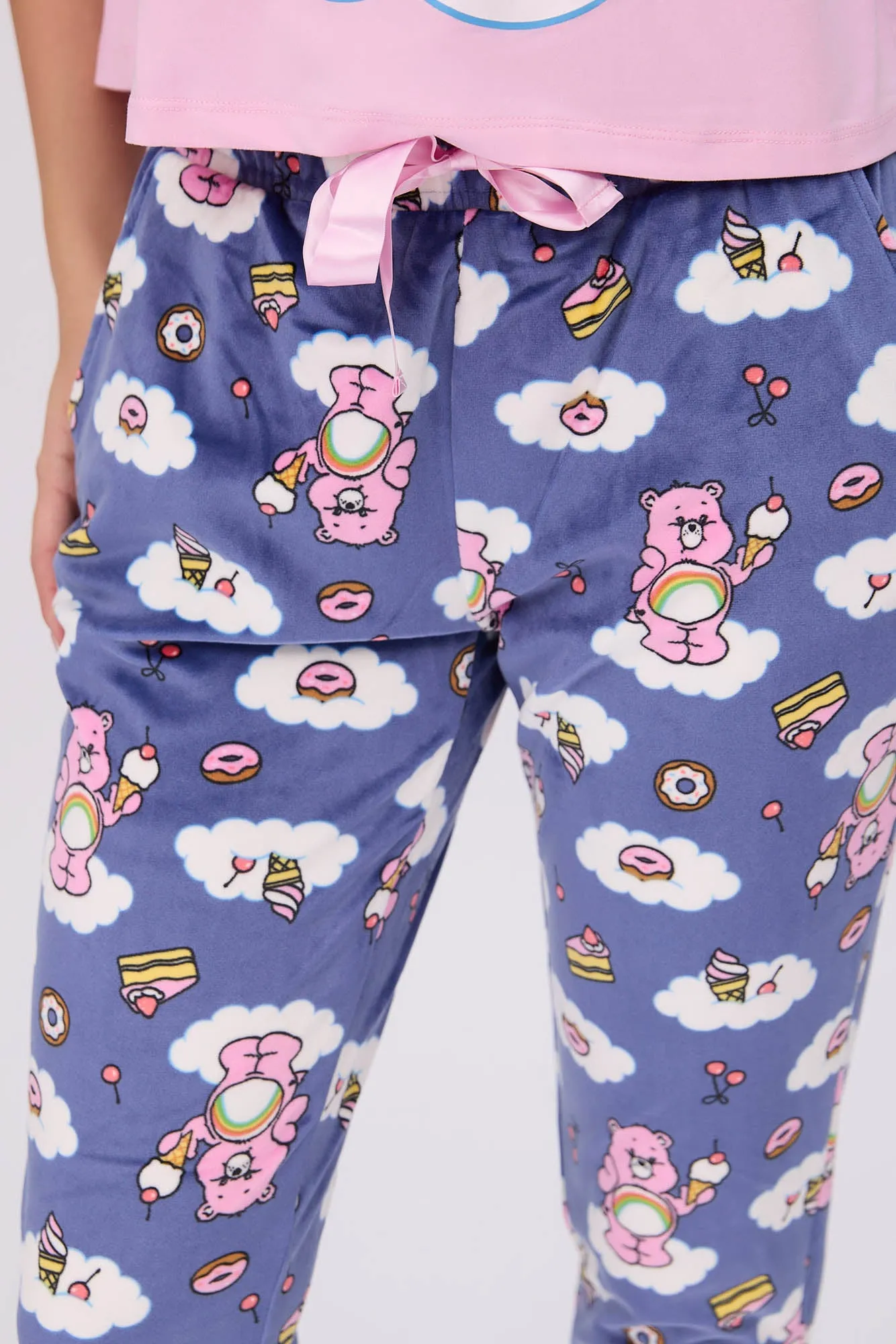 Care Bears 2-Piece Pajama Tee & Velour Jogger Set