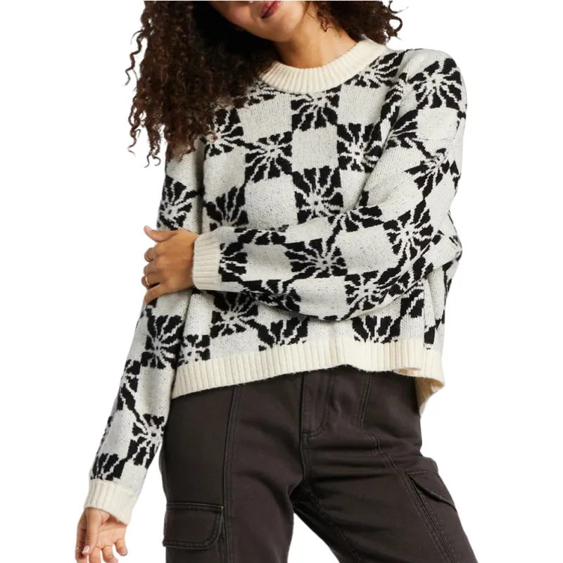 Custom Wool Blend Geometric Jacquard Pullover Knit Sweater