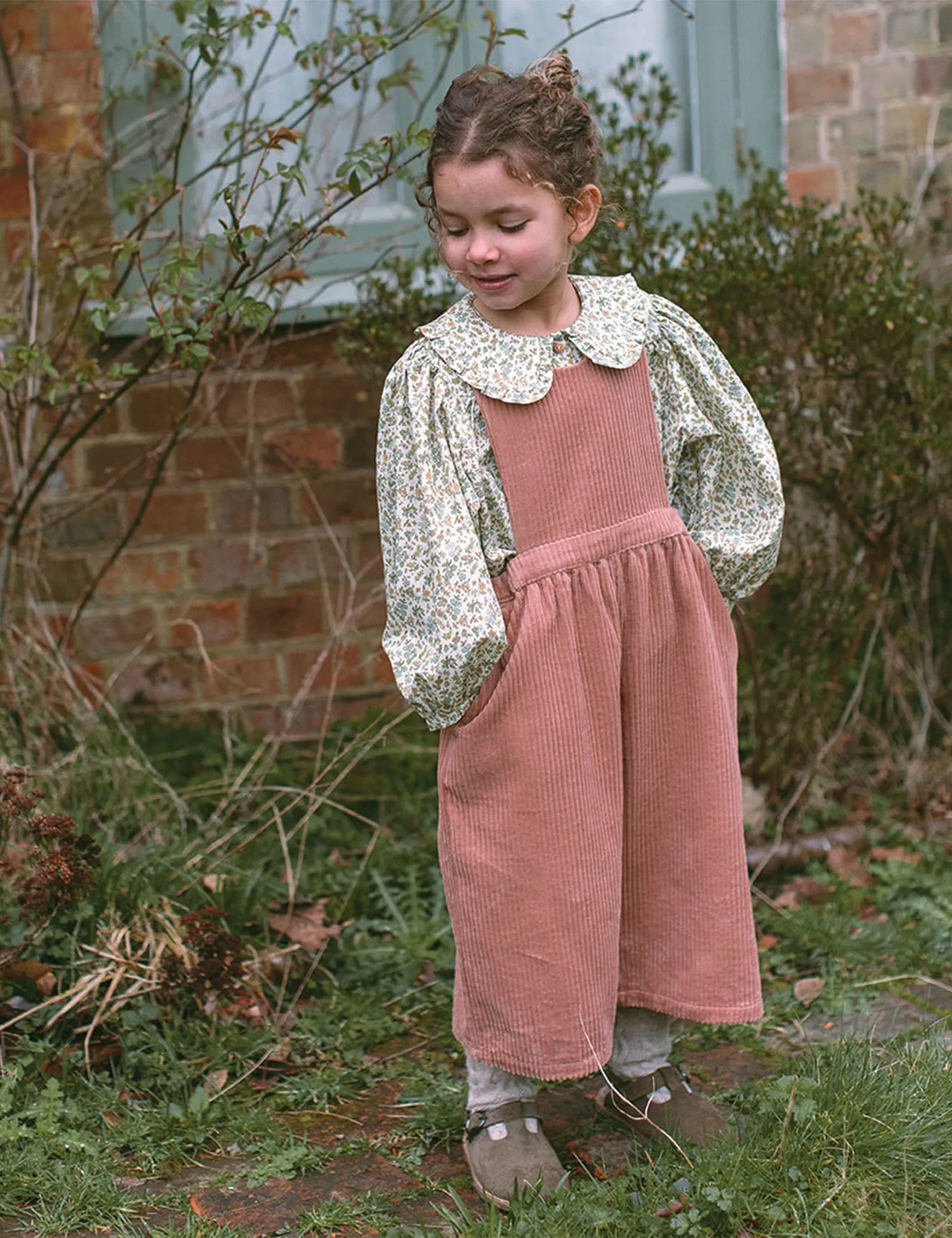 Duck, Duck, Goose Blouse in Oat Busy Wild Floral