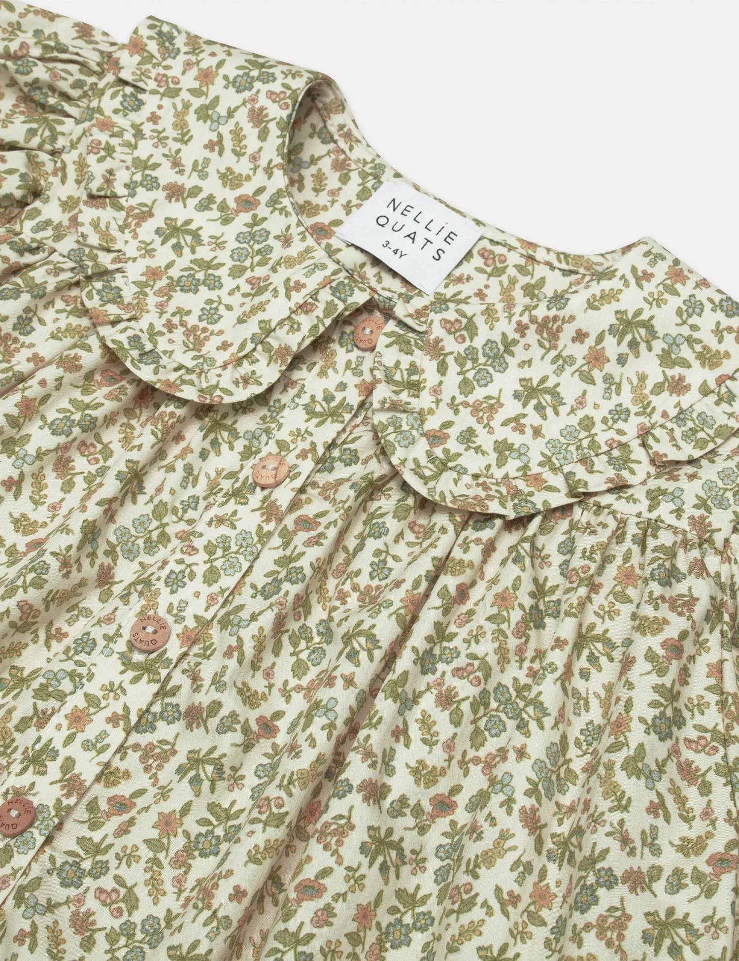 Duck, Duck, Goose Blouse in Oat Busy Wild Floral