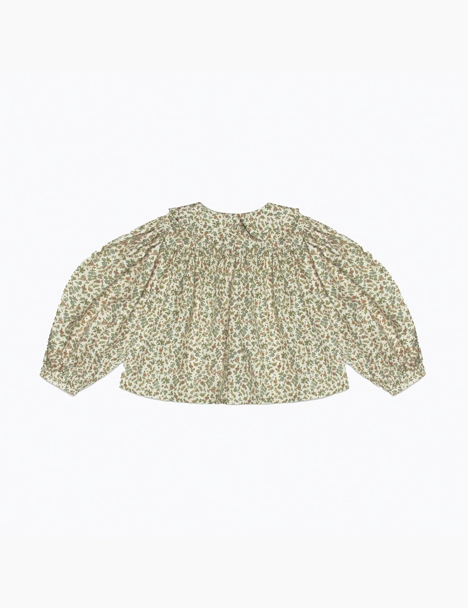 Duck, Duck, Goose Blouse in Oat Busy Wild Floral