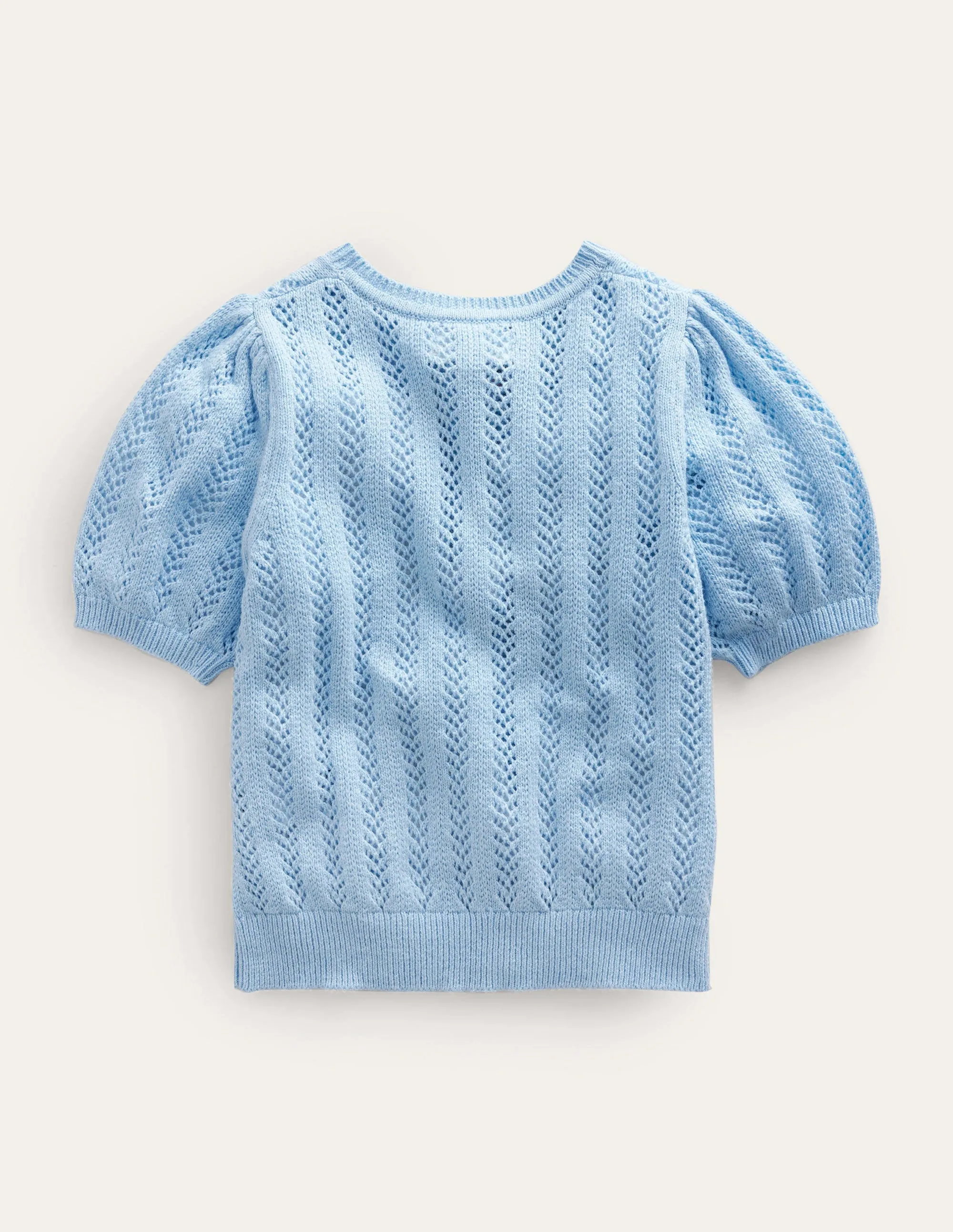 Fruit Crochet Cardigan-Brunnera Blue