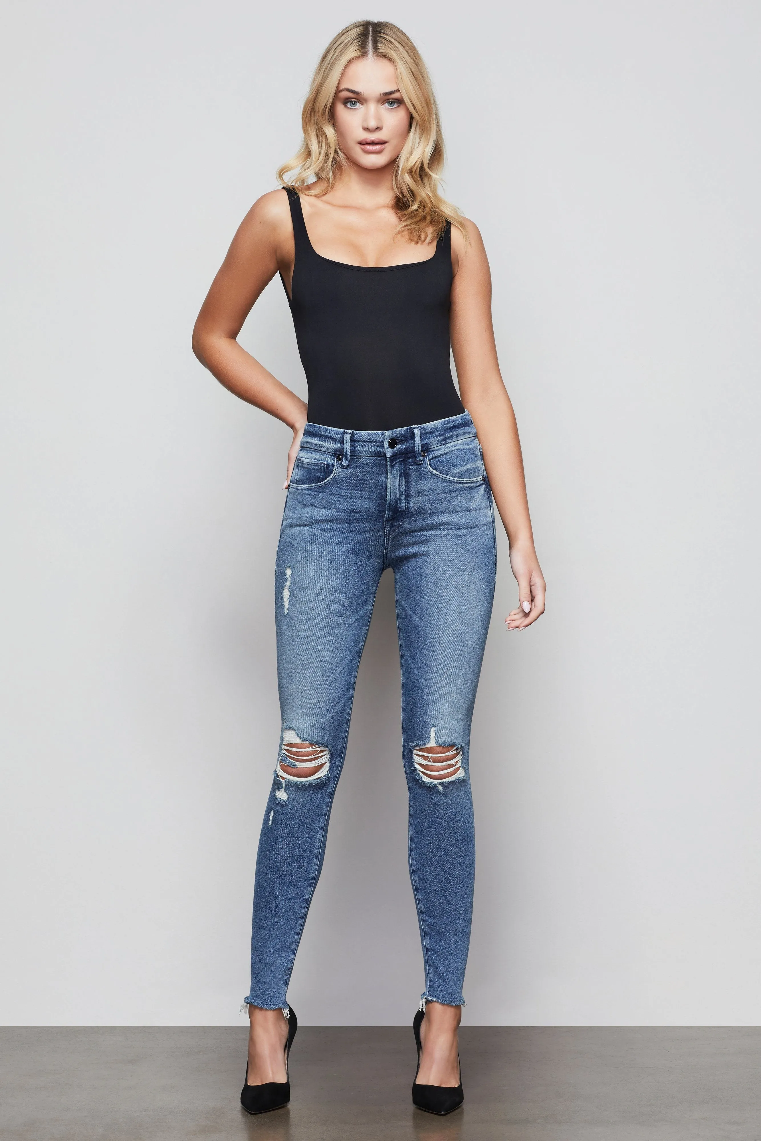 GOOD LEGS FRAY HEM | BLUE430