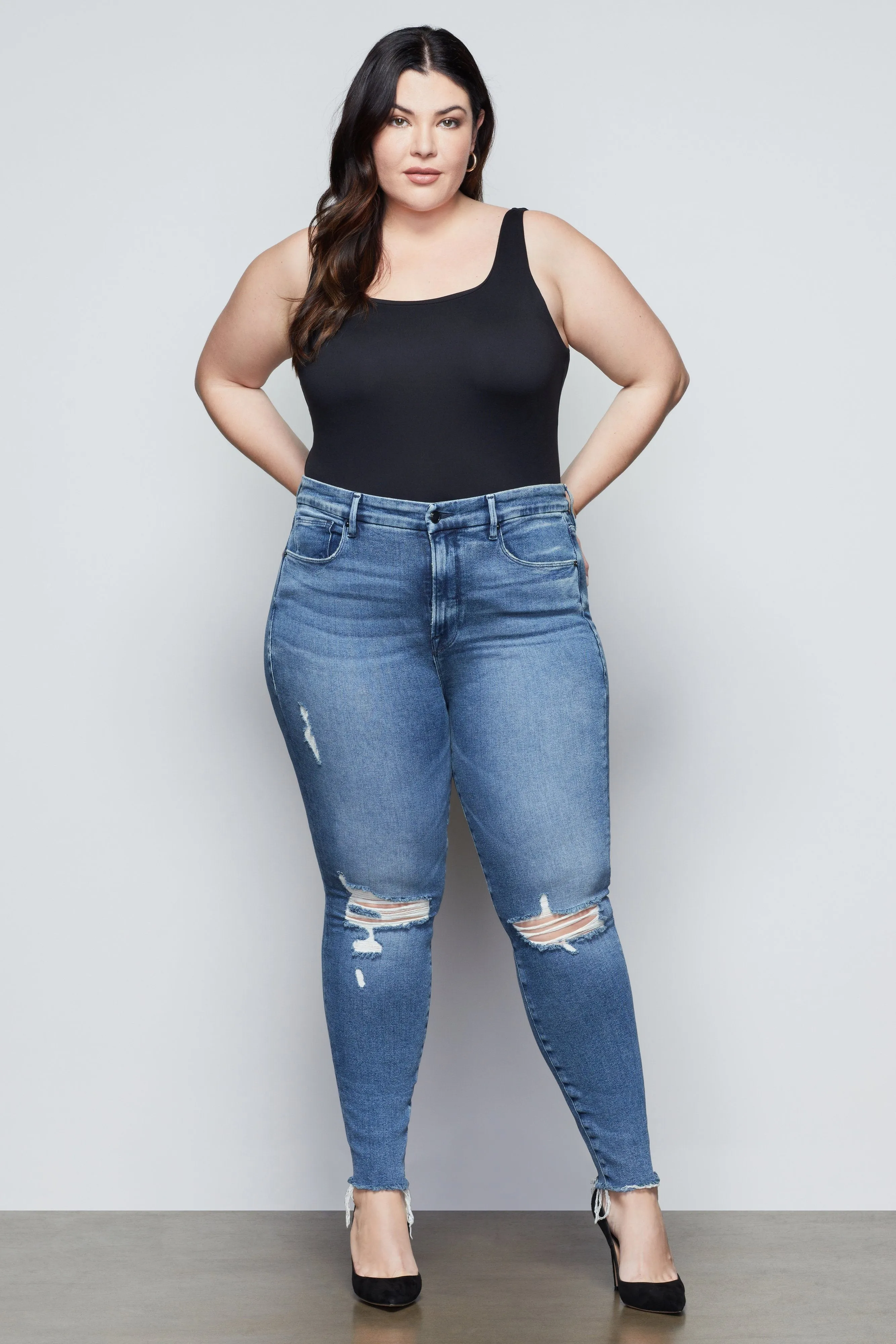 GOOD LEGS FRAY HEM | BLUE430