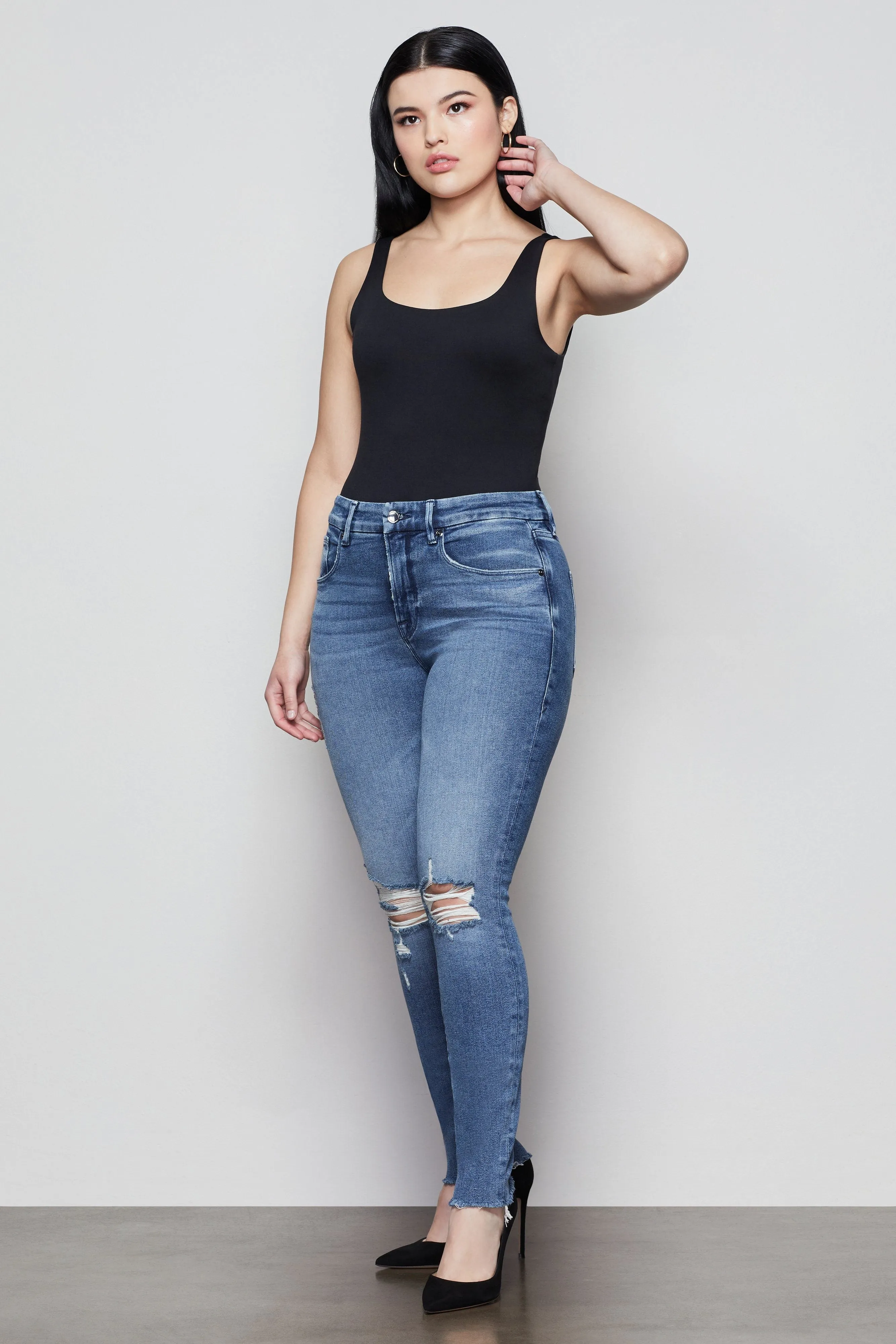 GOOD LEGS FRAY HEM | BLUE430