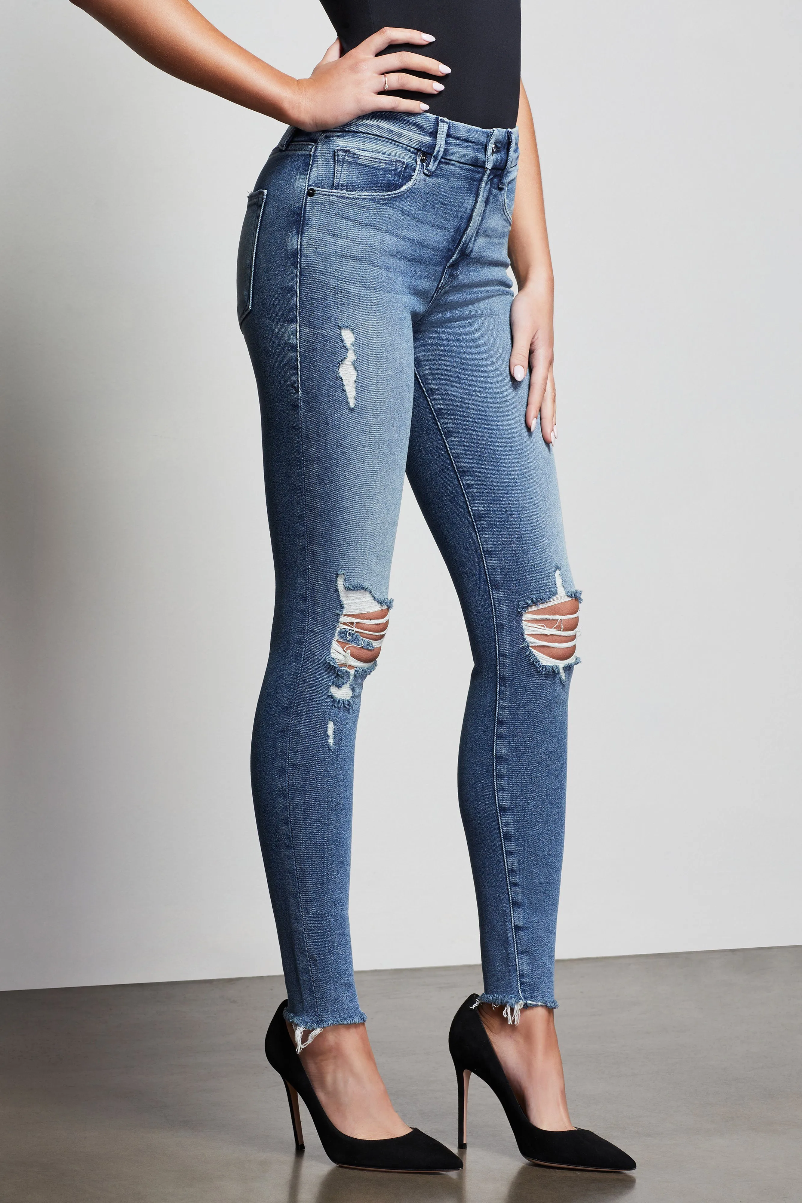 GOOD LEGS FRAY HEM | BLUE430