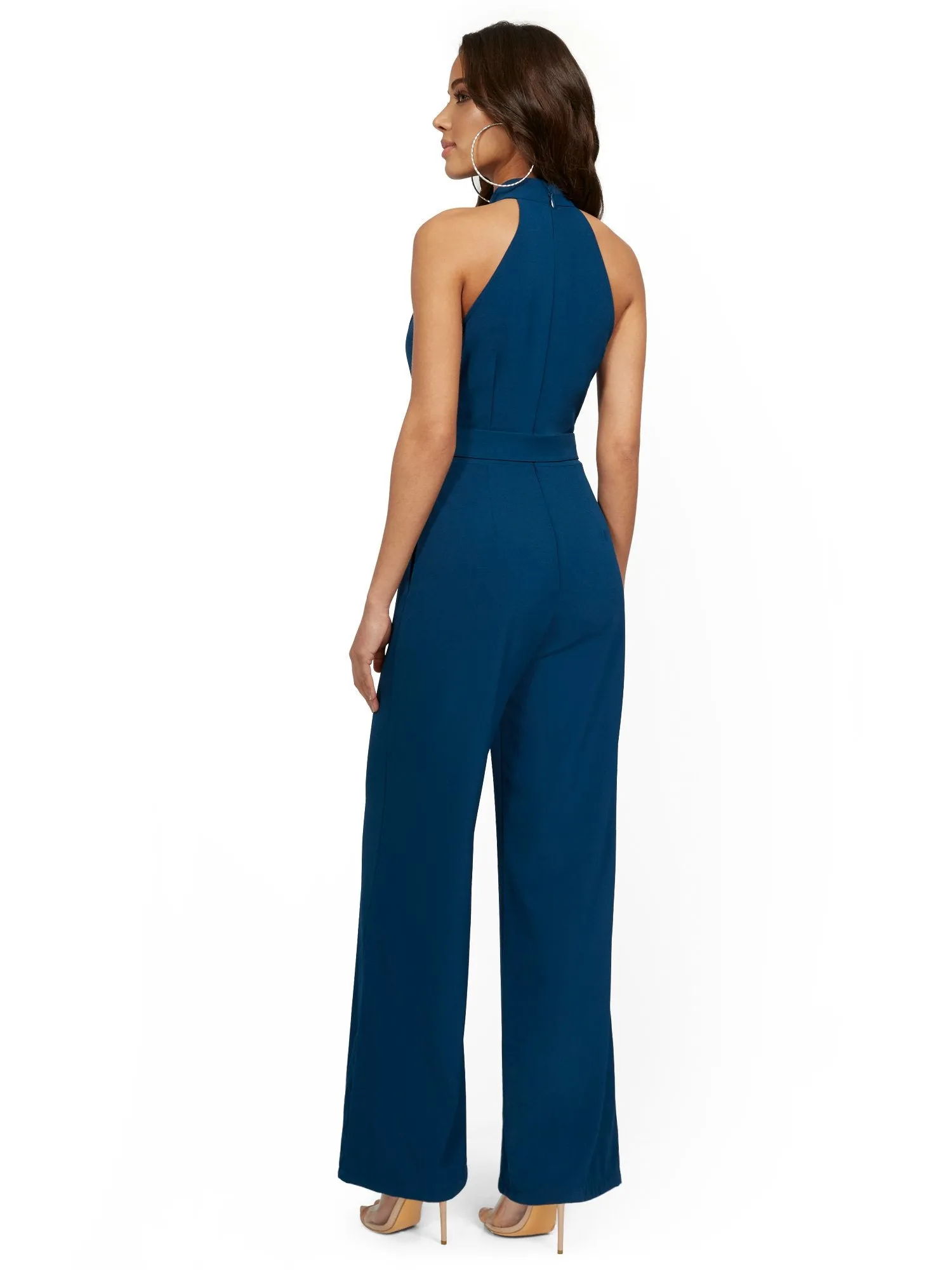 Halter Wide-Leg Jumpsuit