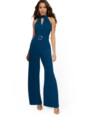Halter Wide-Leg Jumpsuit