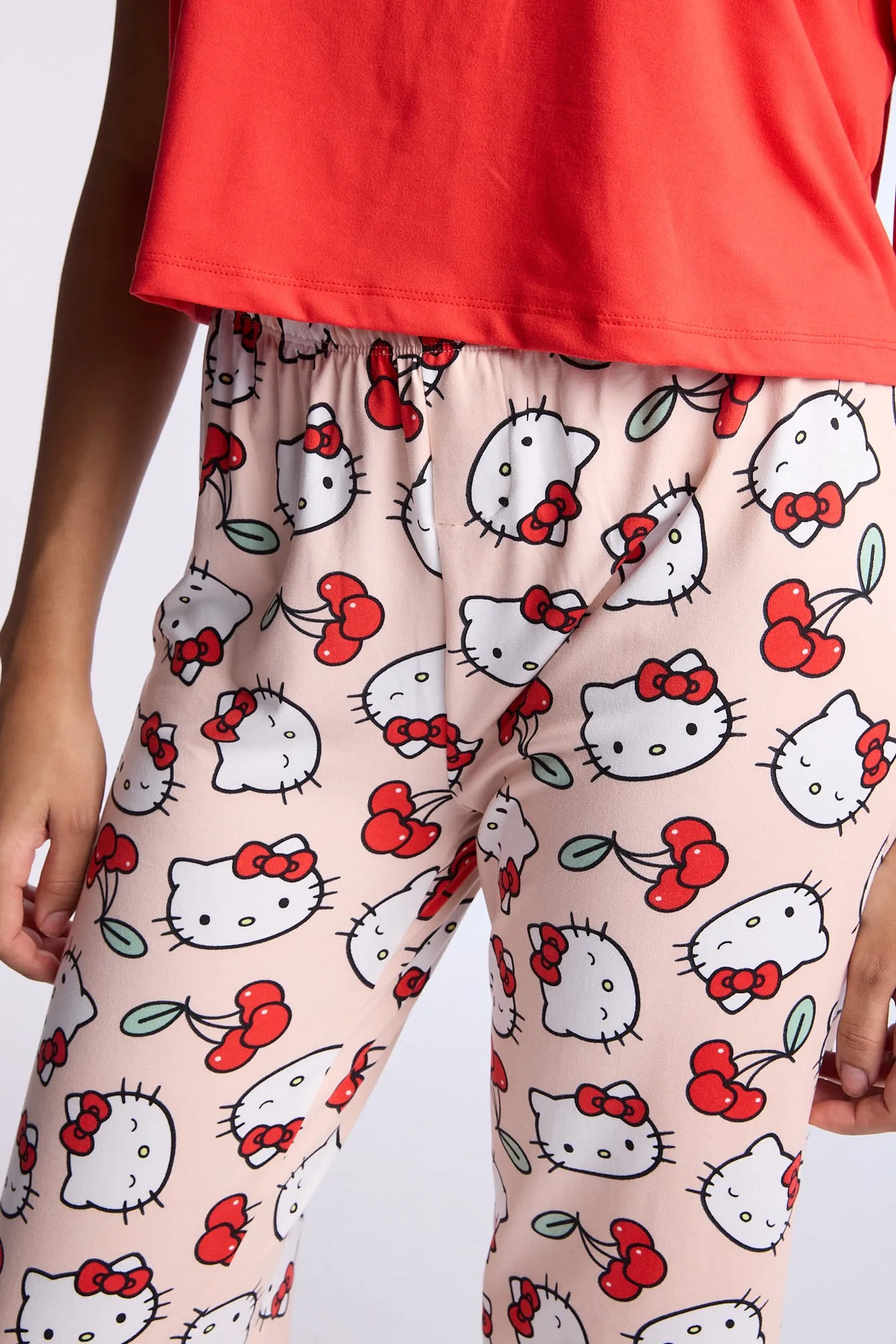 Hello Kitty Cherry 2-Piece Pajama Tee & Pant Set