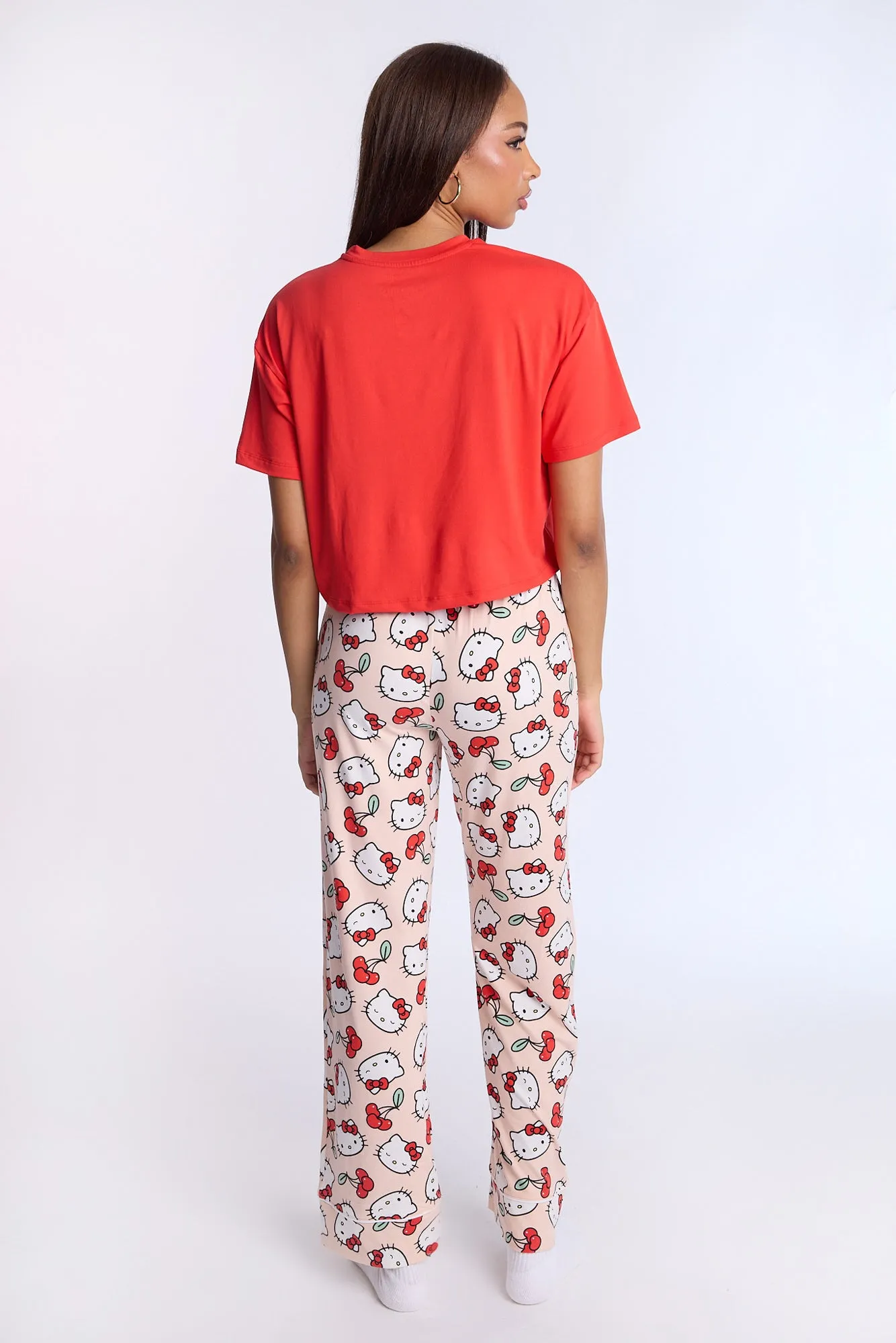 Hello Kitty Cherry 2-Piece Pajama Tee & Pant Set