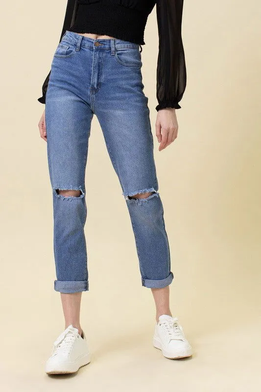 High Waisted Mom Jeans