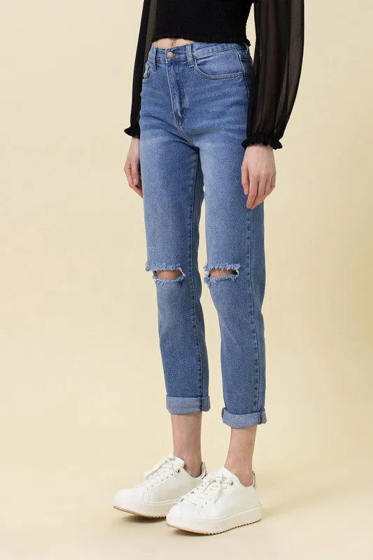 High Waisted Mom Jeans