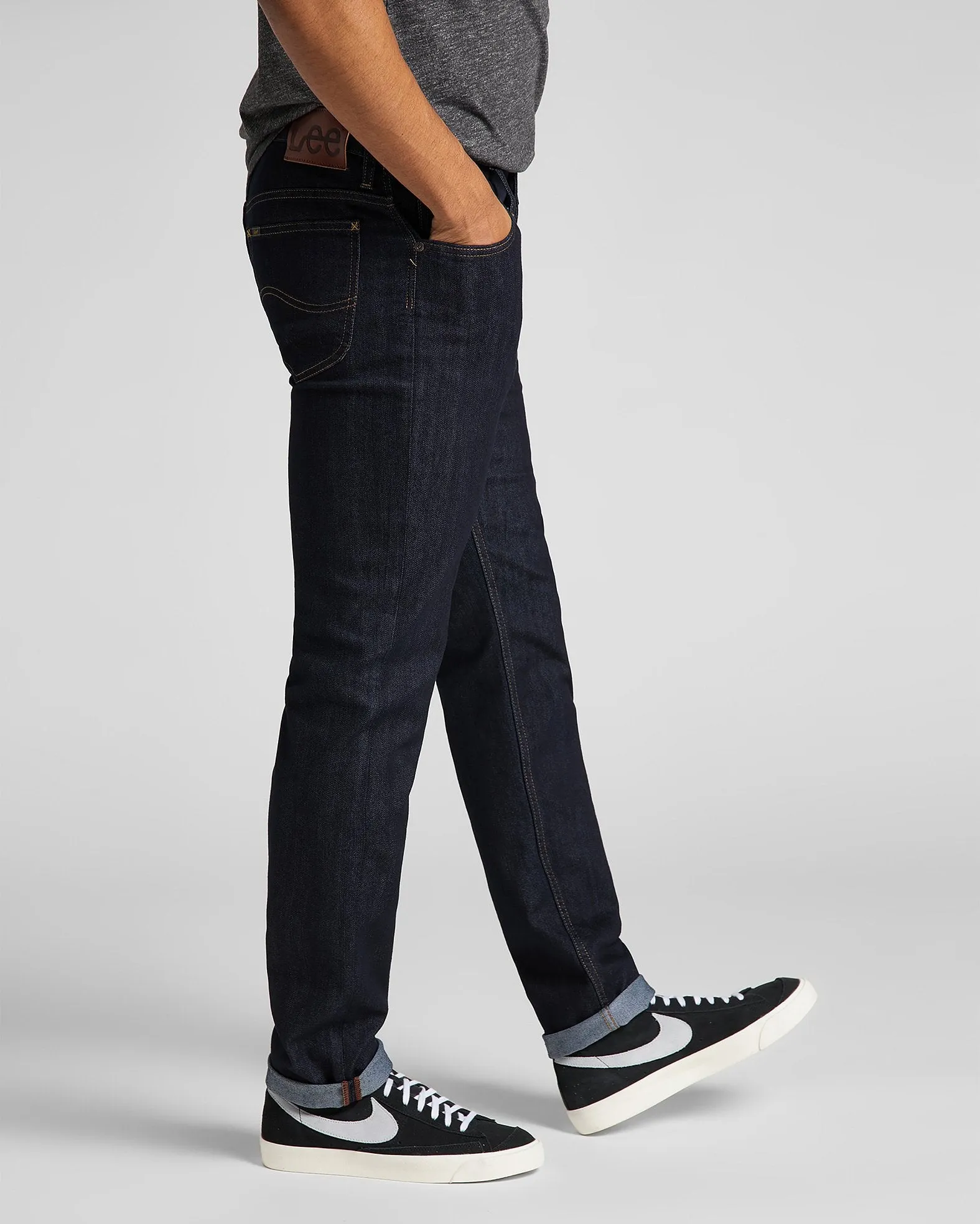 Lee Rider Slim Fit Mens Jeans - Rinse