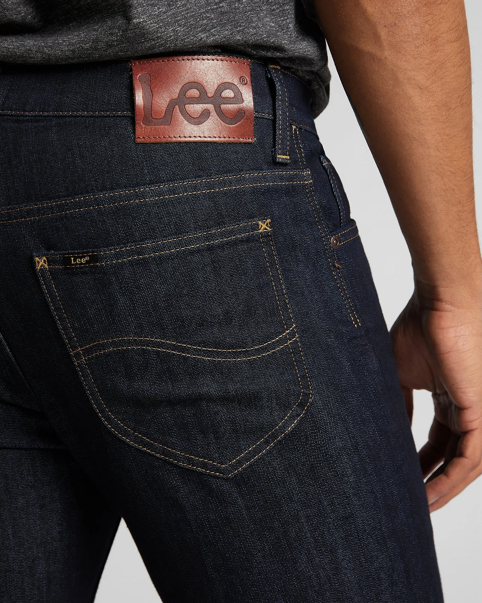 Lee Rider Slim Fit Mens Jeans - Rinse