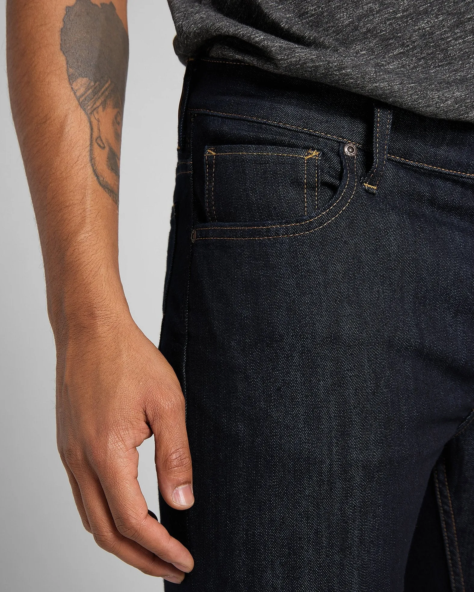Lee Rider Slim Fit Mens Jeans - Rinse