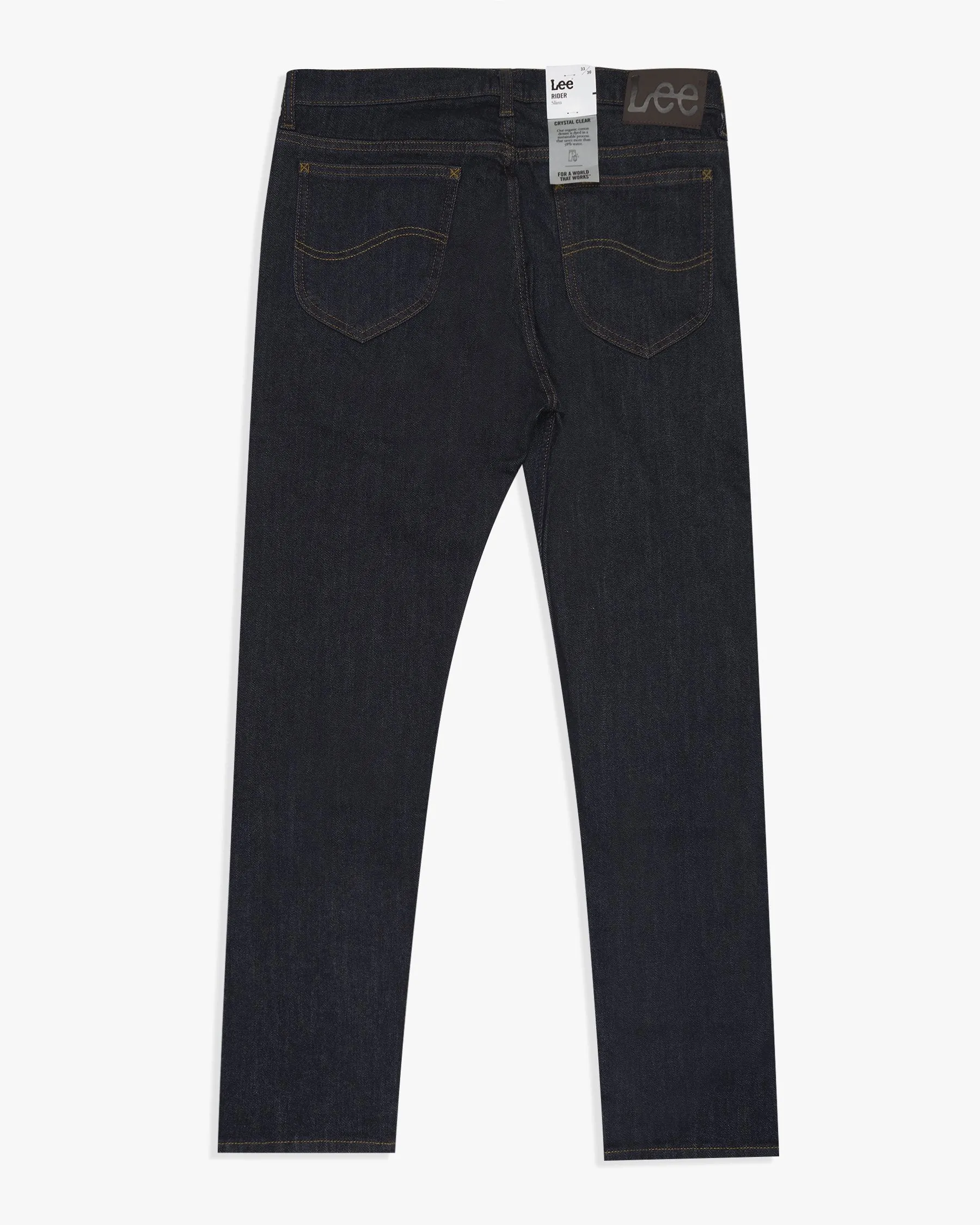 Lee Rider Slim Fit Mens Jeans - Rinse
