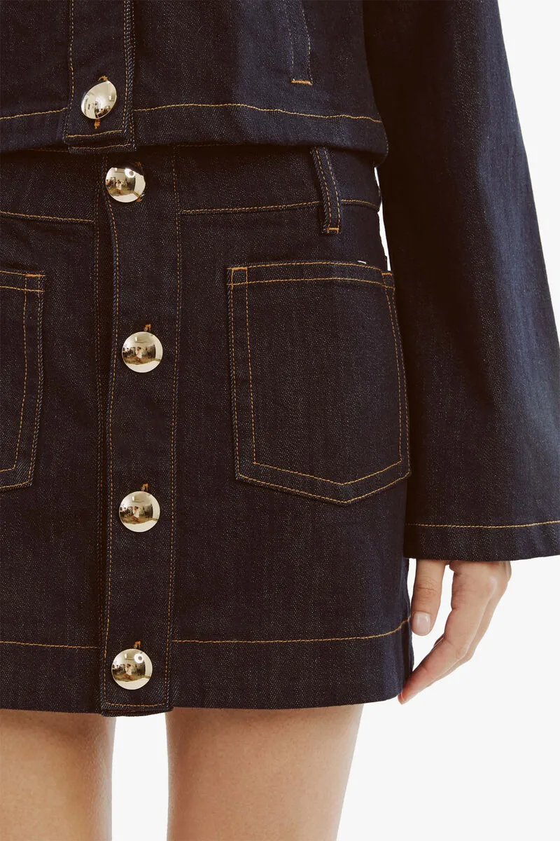 LORENZO DENIM MINI SKIRT