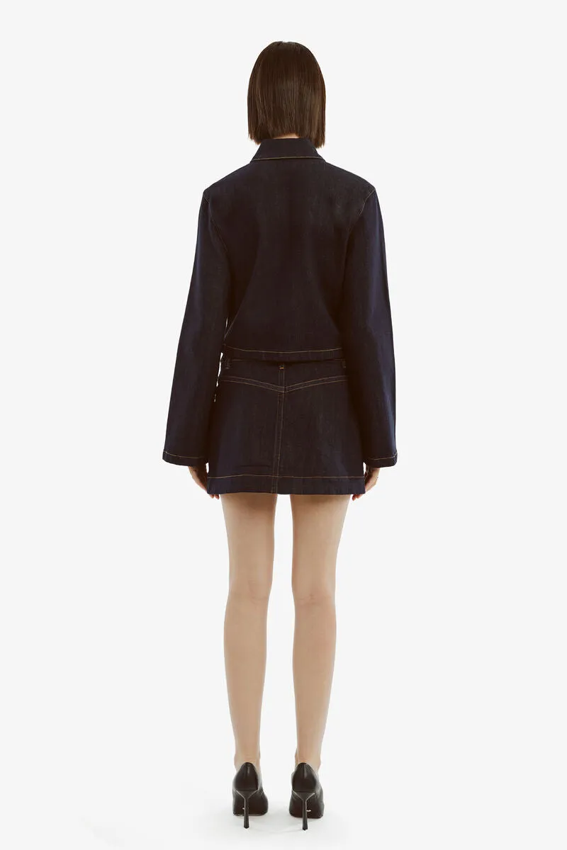 LORENZO DENIM MINI SKIRT