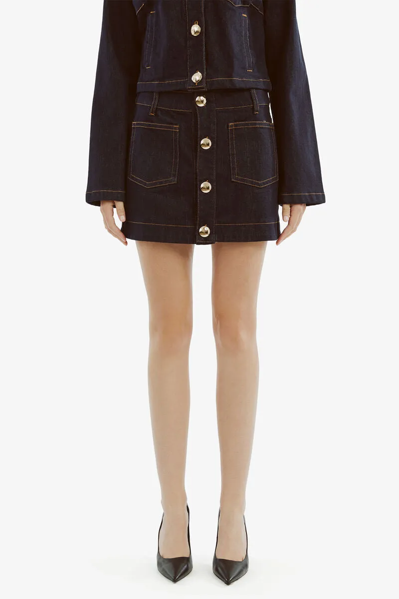LORENZO DENIM MINI SKIRT