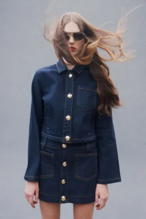 LORENZO DENIM MINI SKIRT
