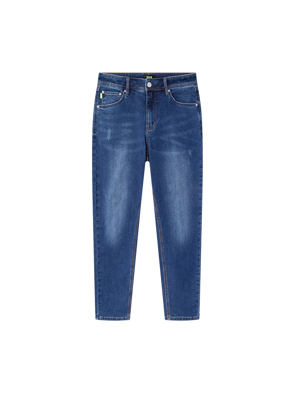 Men Slim Fit Denim Trousers