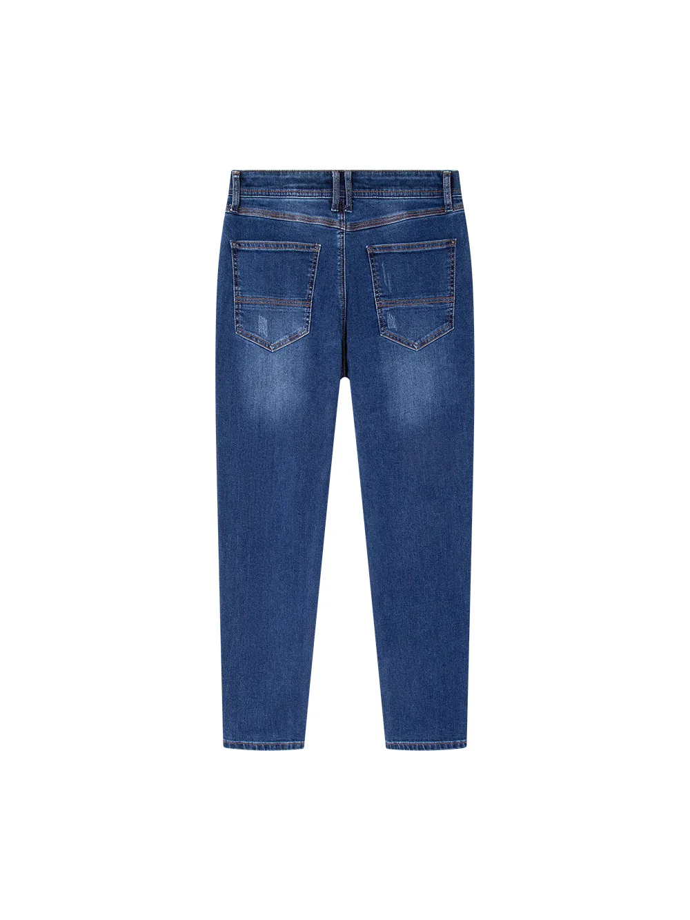 Men Slim Fit Denim Trousers
