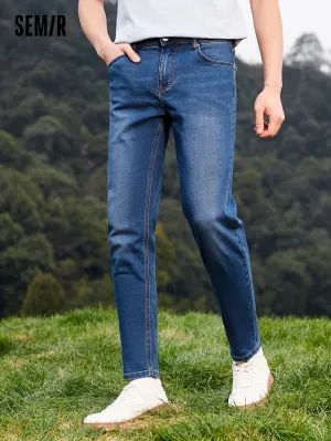 Men Slim Fit Denim Trousers