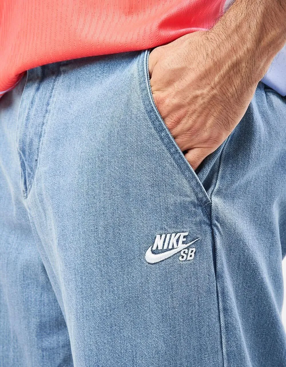 Nike SB El Jeano Skate Denim Pant - Ashen Slate/White