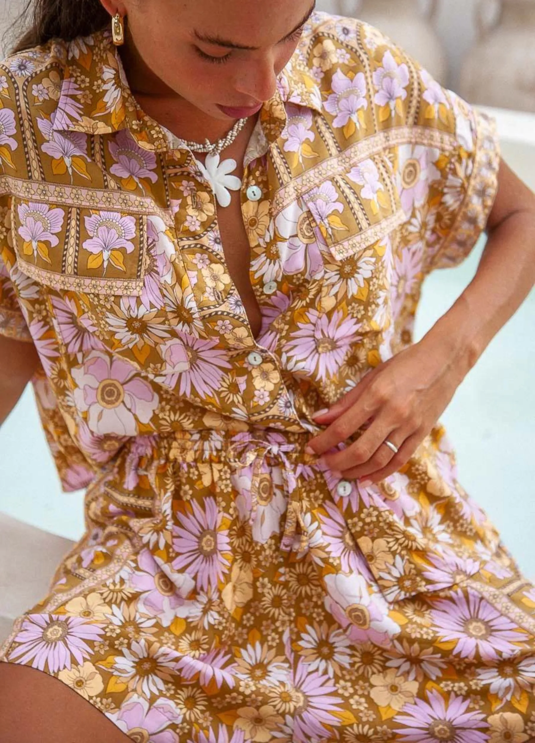 Palm Collective - Pansy Floral Blouse