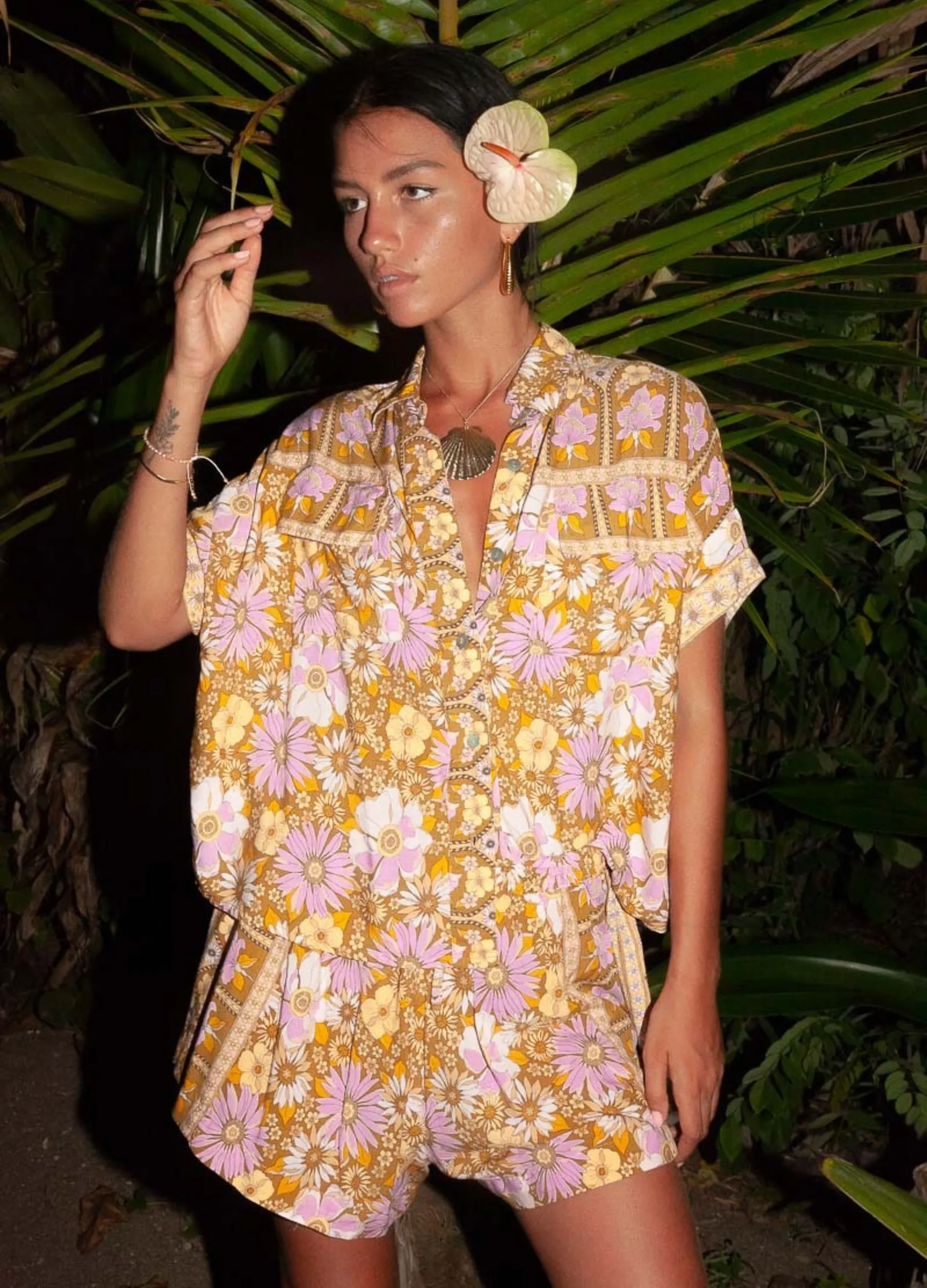 Palm Collective - Pansy Floral Blouse