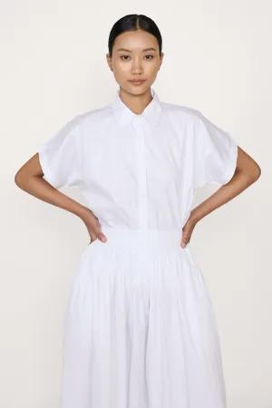 Relaxed Short Sleeve Shirt - White
