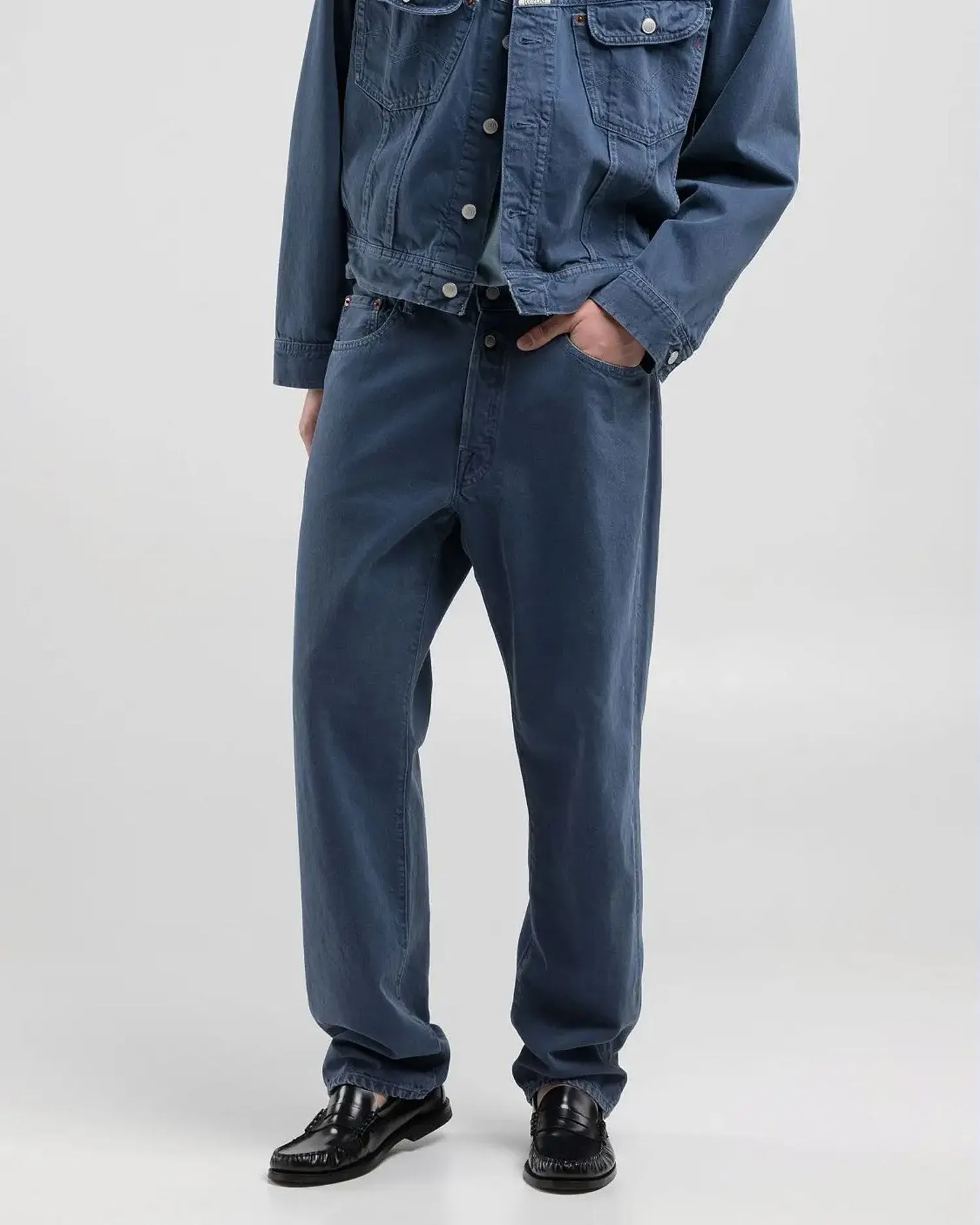 Replay M9Z1 Straight Fit Mens Jeans - Blue Powder