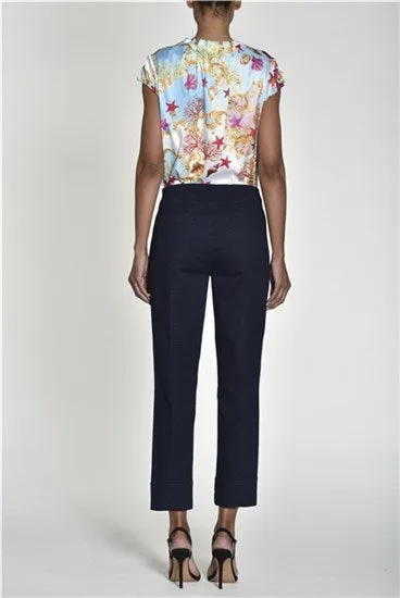 Robell Denim Bella 3/4 Length Jeans in Navy 69