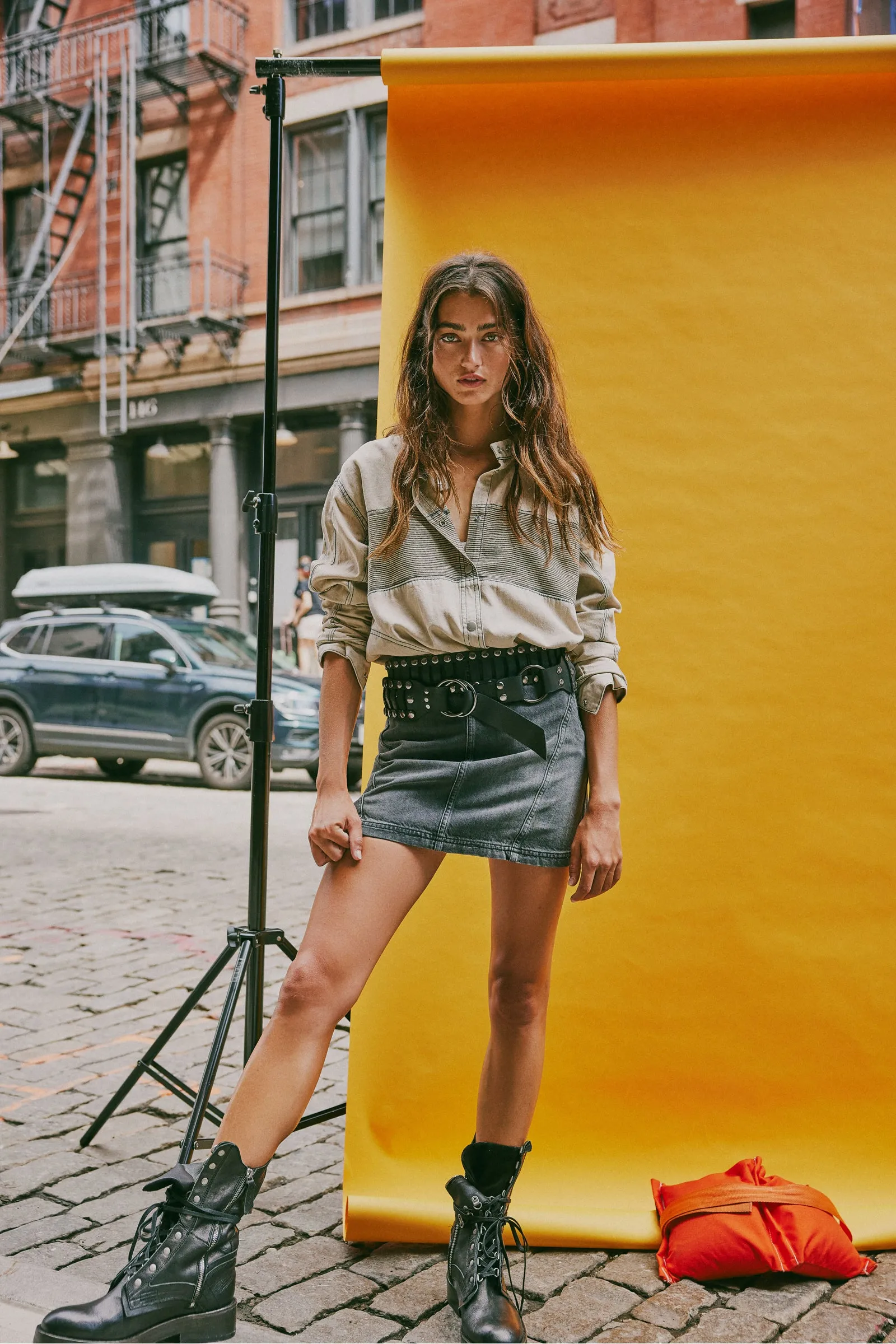 Runaway Denim Skirt Ashes to Ashes
