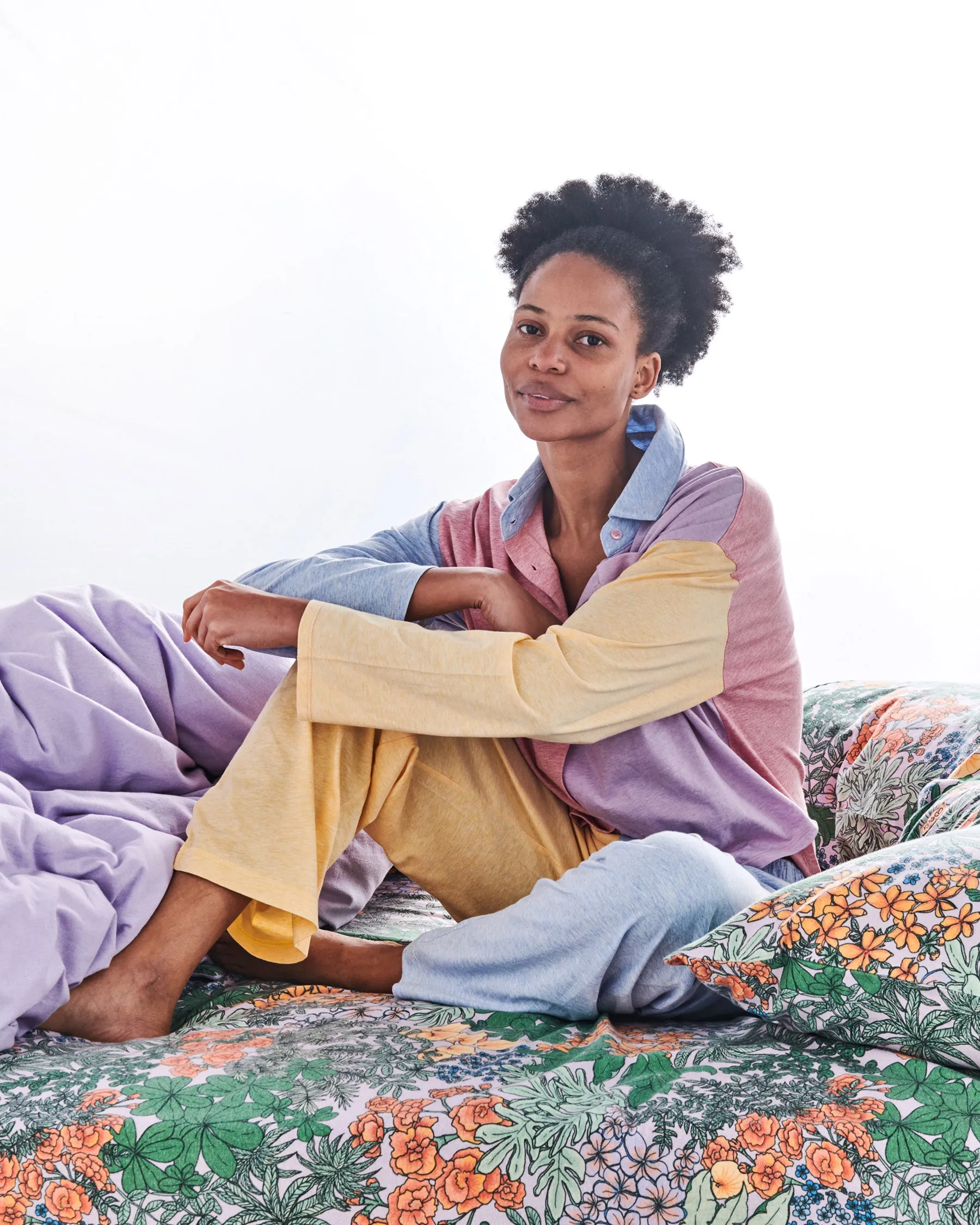 Sweet Pea Organic Cotton Adult Long Sleeve Shirt & Pant Pyjama Set