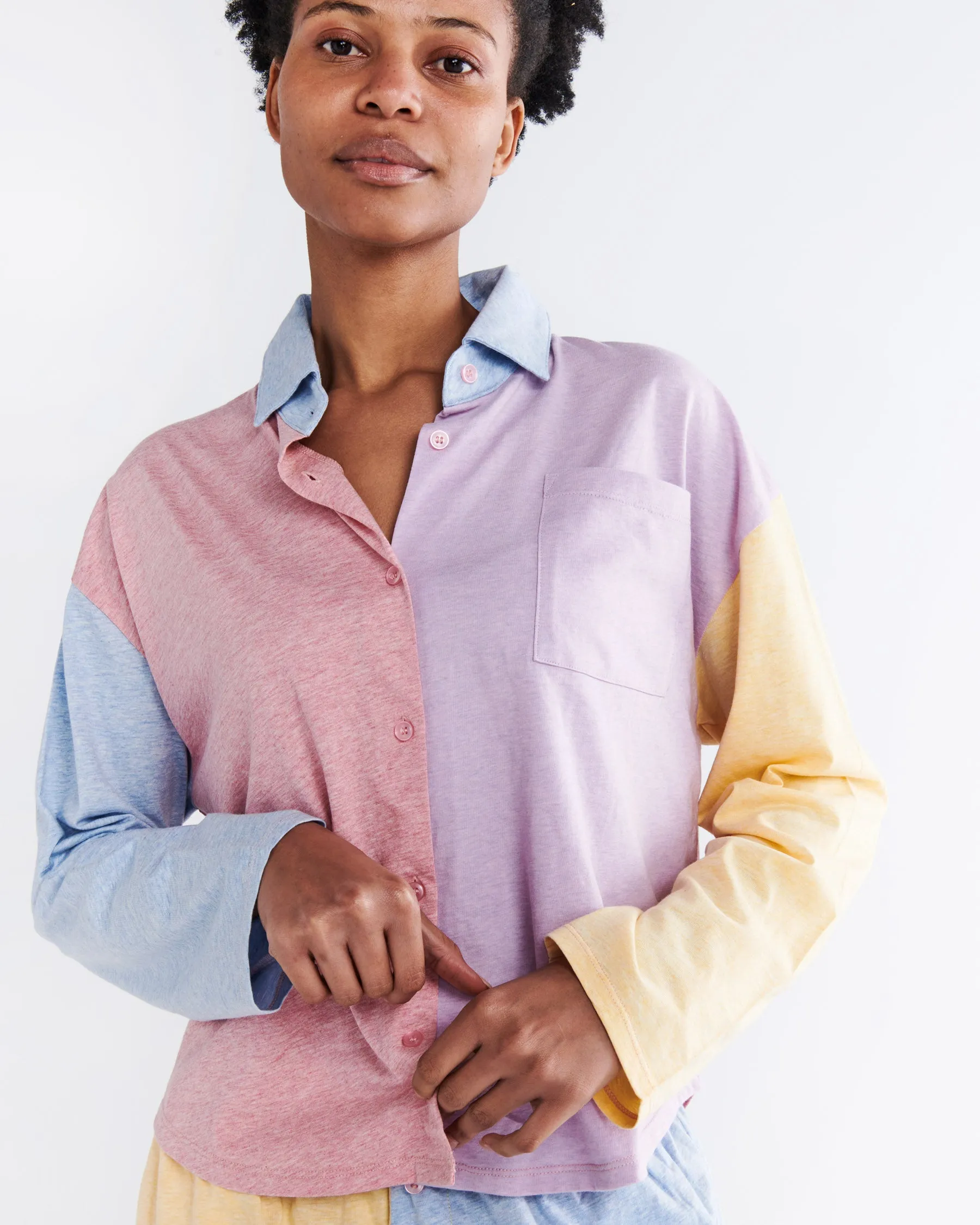 Sweet Pea Organic Cotton Adult Long Sleeve Shirt & Pant Pyjama Set