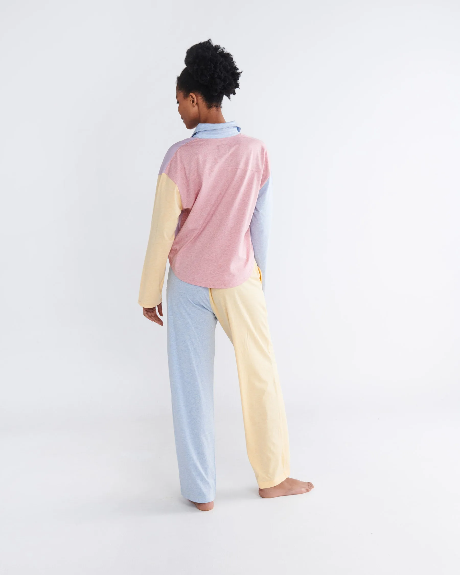 Sweet Pea Organic Cotton Adult Long Sleeve Shirt & Pant Pyjama Set